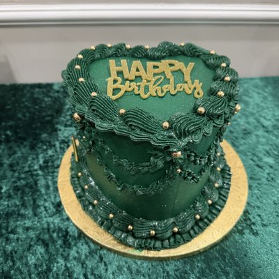 3 Layered Custom Heart Cake 