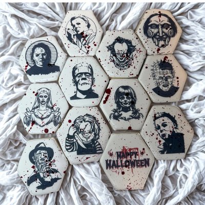 Halloween Horror Slasher Movie Blood Splattered Vanilla  Sugar 