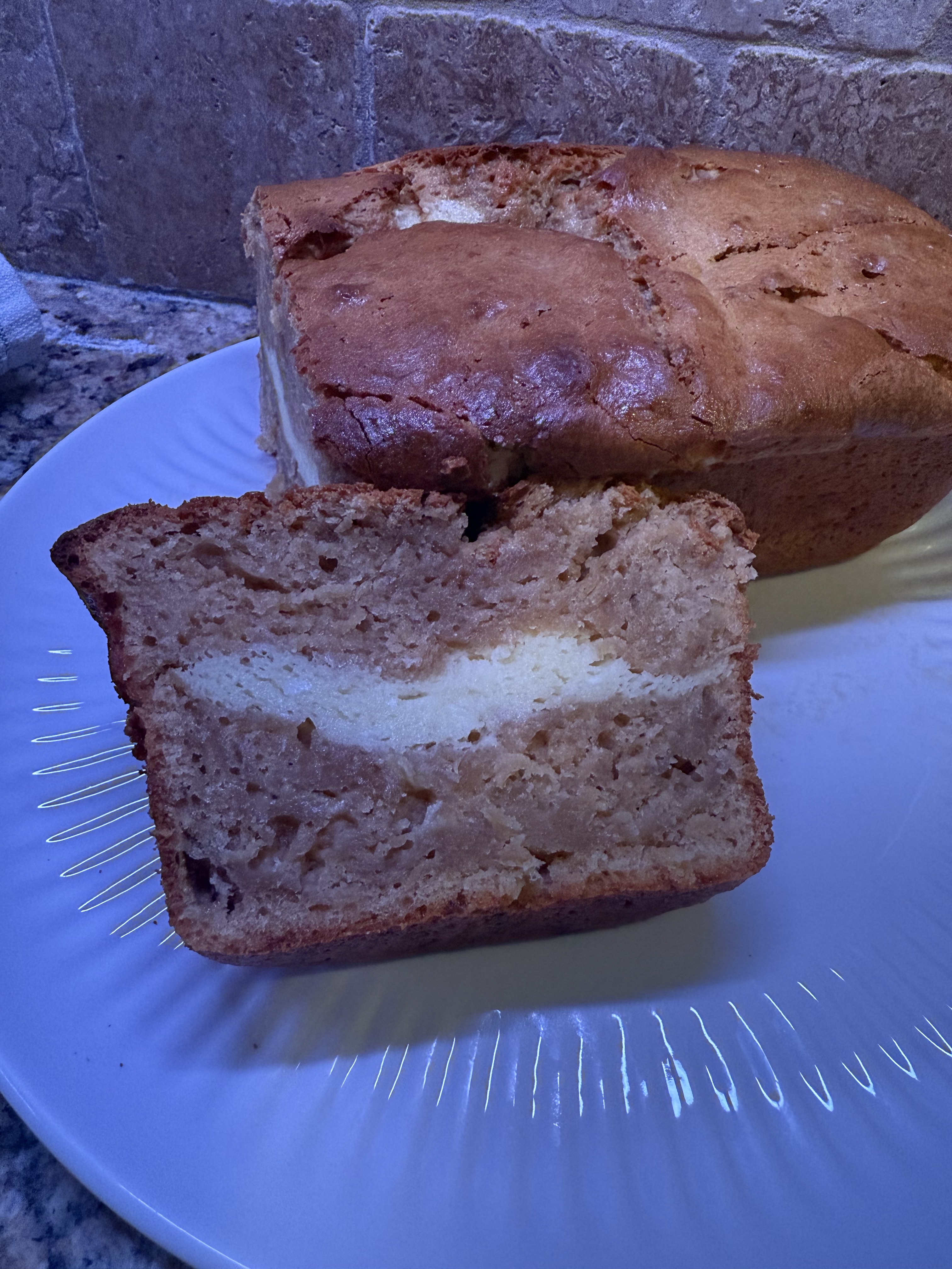 Banana Cream Cheese Loafs