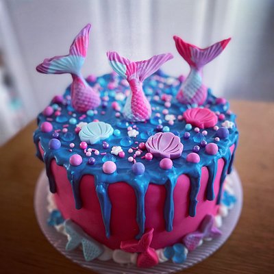 Custom 8” Round Cake Feeds 15