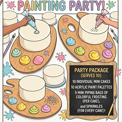 Cake Painting Party Package