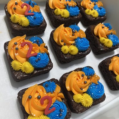 Iced/ Decorated Brownies 