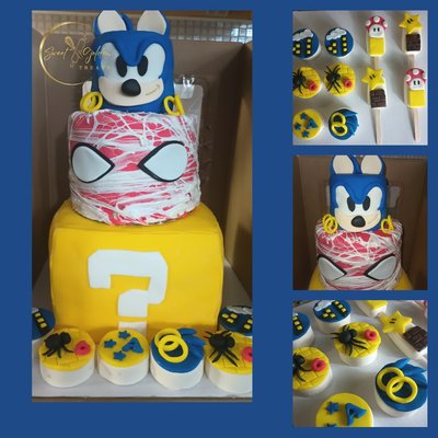 Theme Cake and 3 Dozen  Customized Treats (Large Celebrations, Any Theme)