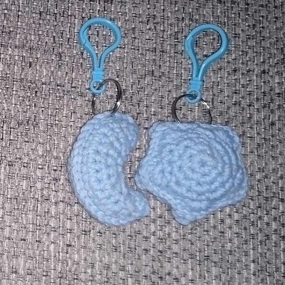Crochet keychain (Blue)