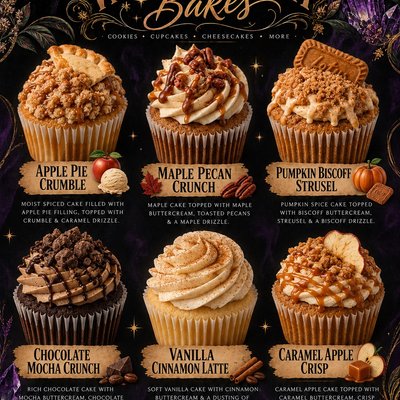 Maple Pecan Crunch Cupcakes 