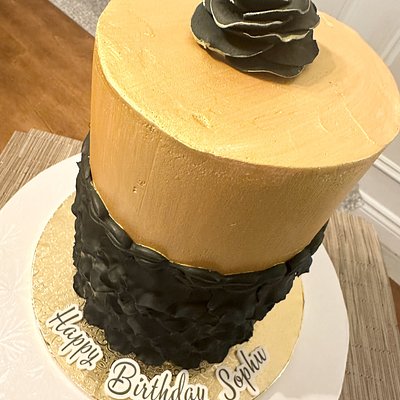 6” 4 Layer Tall Custom Cake  Serves 20-25 People