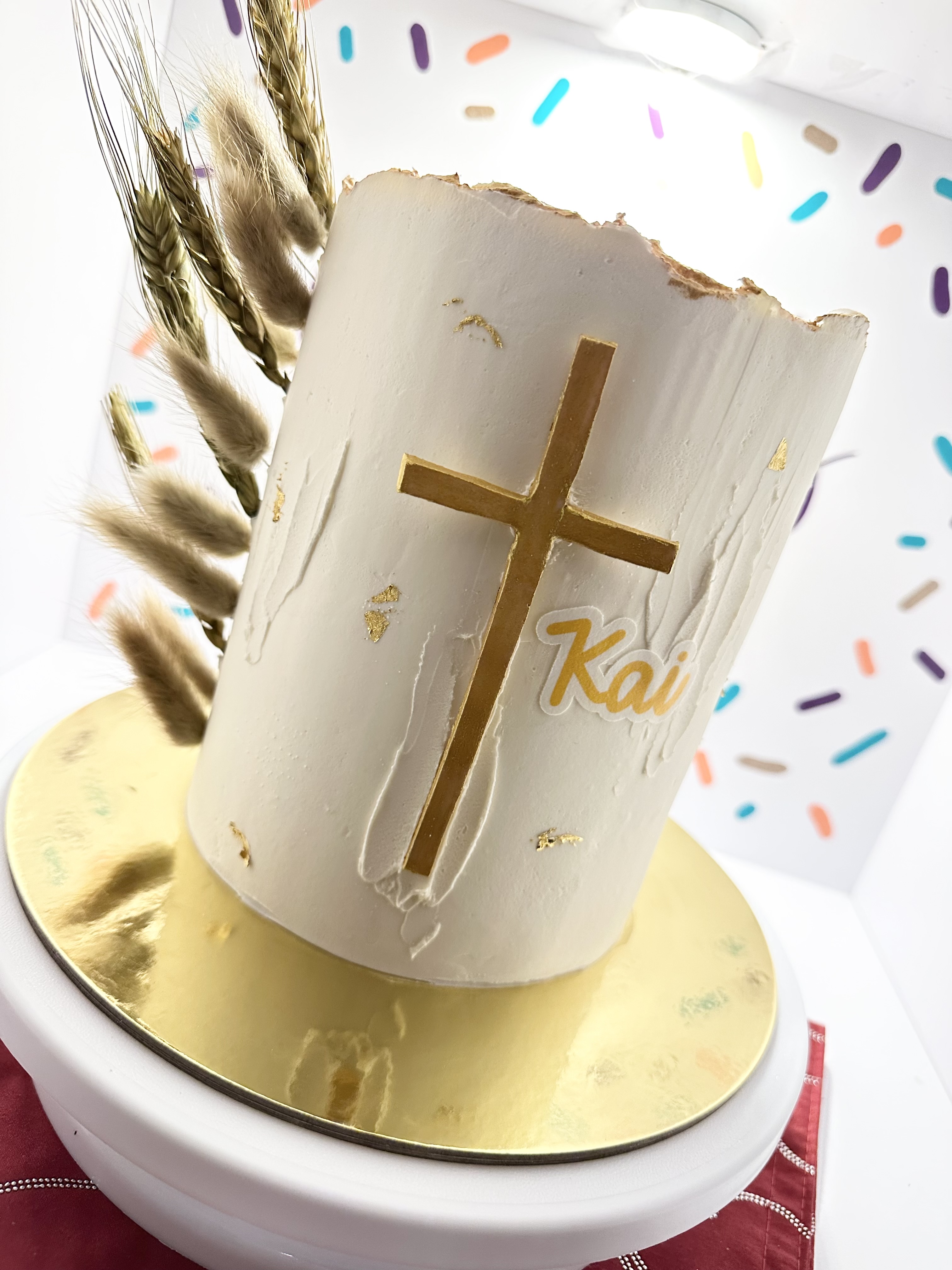 7” 4 Layer Tall Cake Serves 25-30 