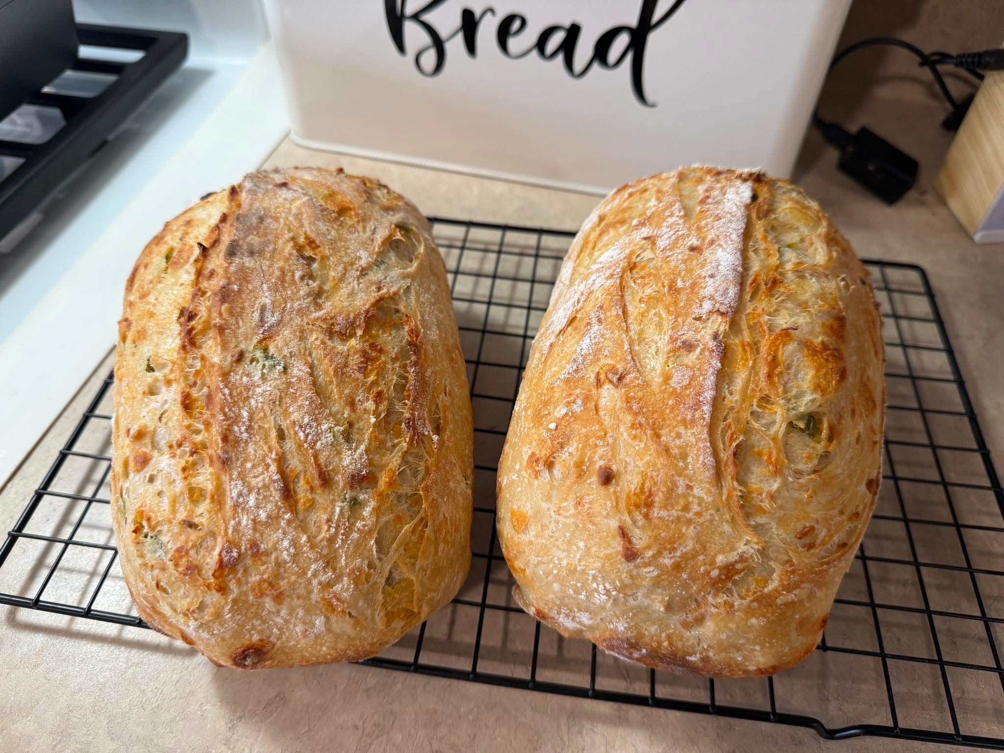 Jalapeño Cheddar Sourdough Bread