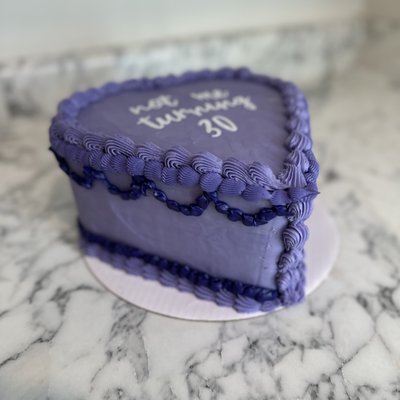 8” Heart Shaped Cake 