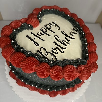 Custom Heart Cake 
