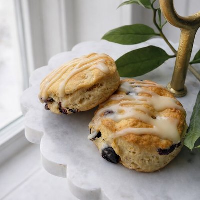 Cranberry Orange Scone With Zesty Citrus Glaze
