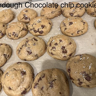 Half Dozen Chewy Sourdough Chocolate Chip Cookies!