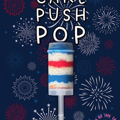 1 Dozen Vanilla Cake Push Pops