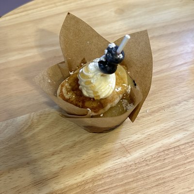 Lemon Blueberry Pancake Muffins