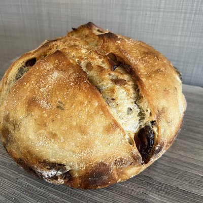 Coffee Sourdough With Maple Infused Dates