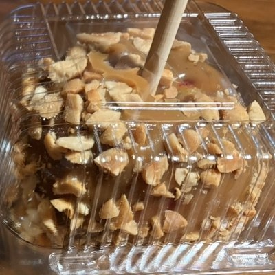 Carmel Apple With Peanuts