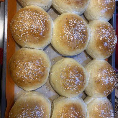Sourdough Hamburger Buns 