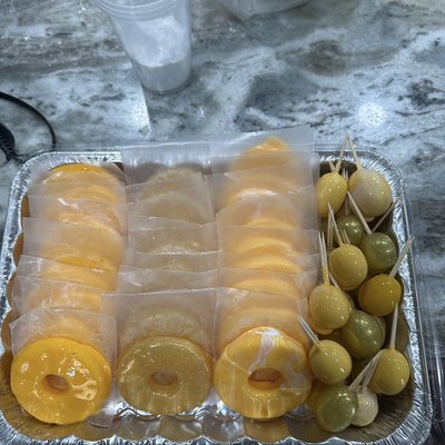 Candied Party Pineapple & Grape Tray 🍬