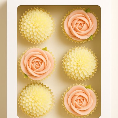 Floral Cupcakes (6)