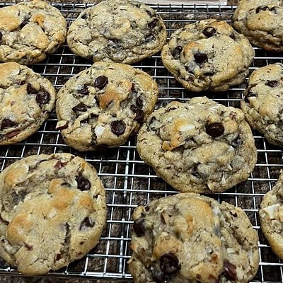 Almond Joy Sourdough Cookies