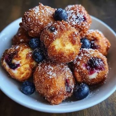 High Protein Lemon Blueberry Donut Holes