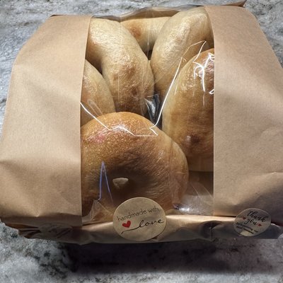 Plain Sourdough Bagels