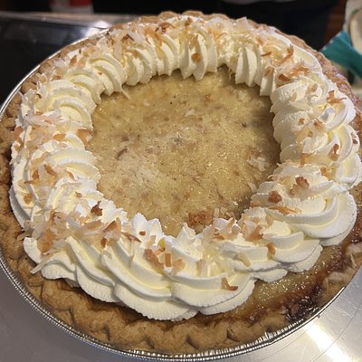 Coconut Custard Pie! Ay!