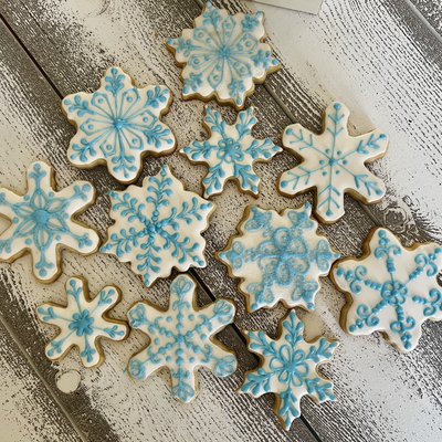 Let It Snow Frosted Sugar Coookoes 