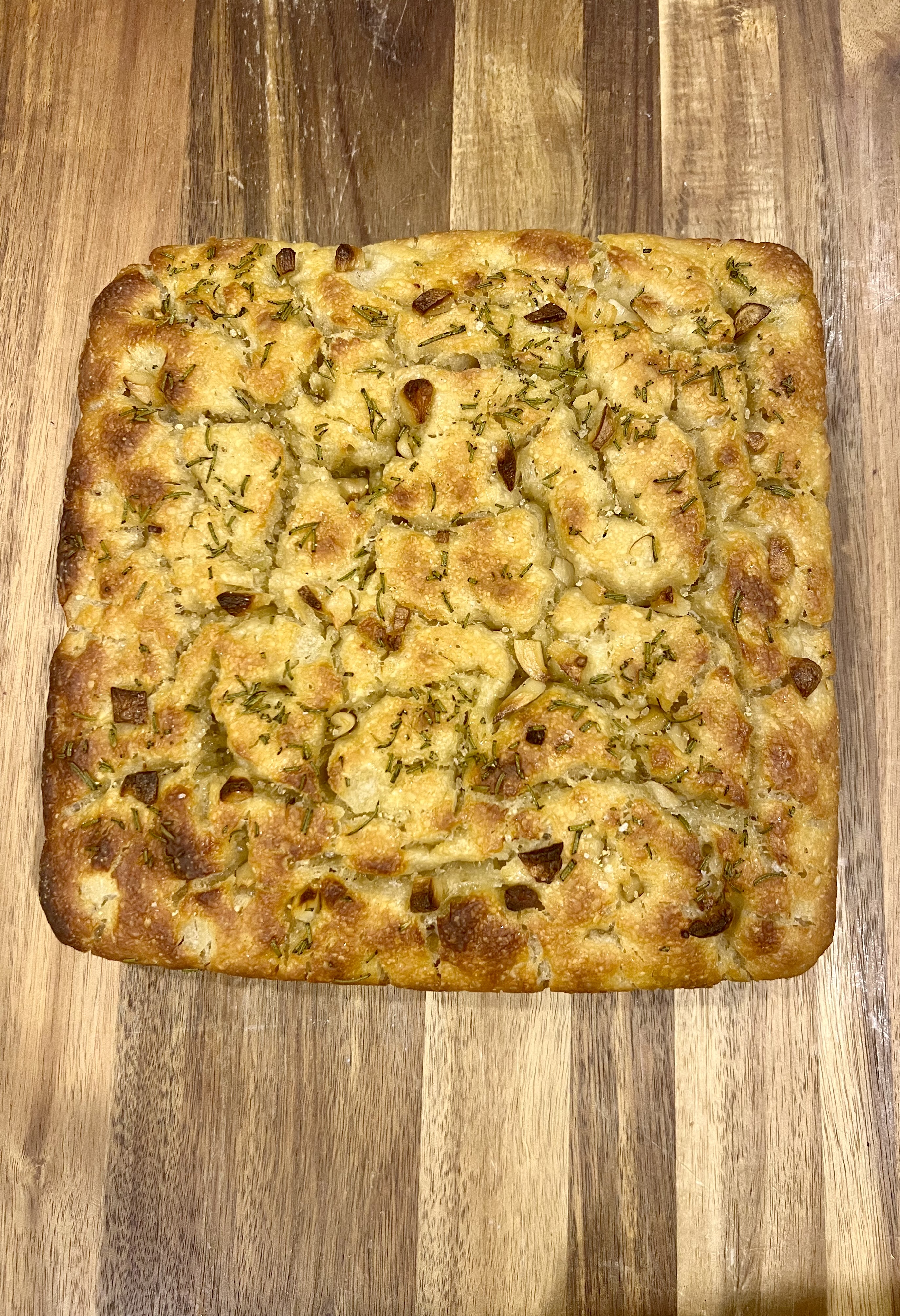 Sea Salt and Rosemary Sourdough Focaccia