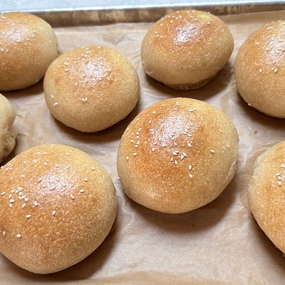 Sourdough Hamburger Buns (8)