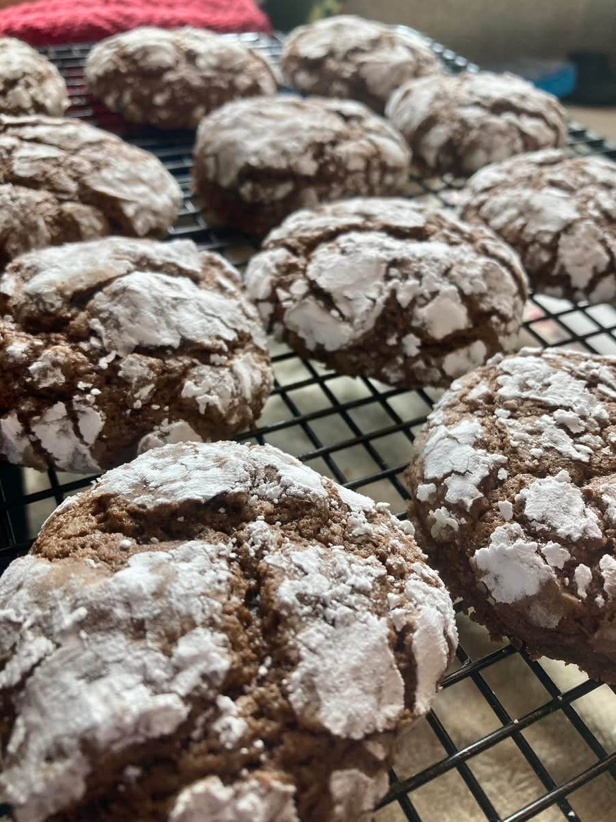 Sourdough Crinkle Cookies