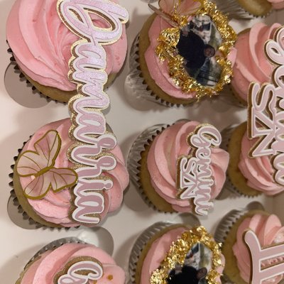 12 Count Cupcakes Custom With Toppers 