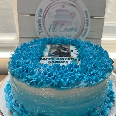 Soccer Photo Cake 