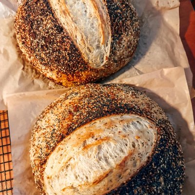 Everything But The Bagel Round Artisan Sourdough Loaf