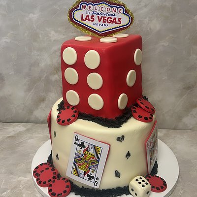 2 Teir Fondant Cake 