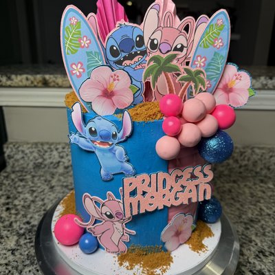 7” 1 Tier Round Cake Custom Cake