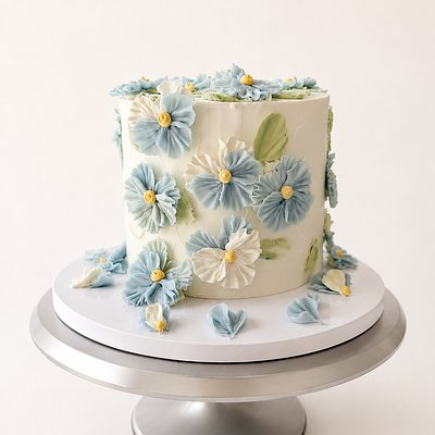 6 inch floral cake