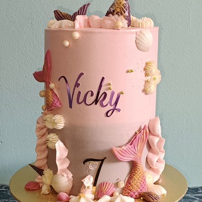 7" Mermaid Themed Cake 