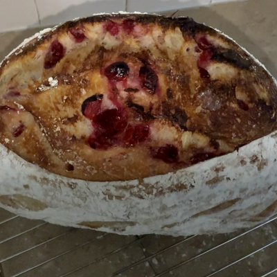 Cranberry Orange Sourdough Bread 