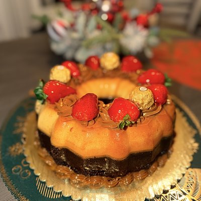 10" Choco flan