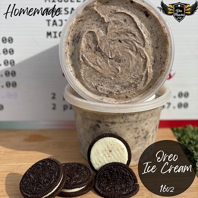 16oz Homemade Oreo Ice Cream 