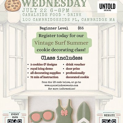 Untold Brewing Cookie Decorating Class 