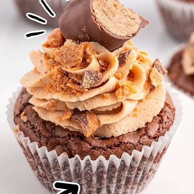 Butterfinger Mini Cupcake