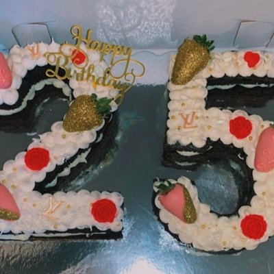 Double Letter/Number Cake
