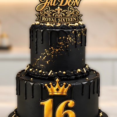 Petite Custom Design Two-Tier Cake