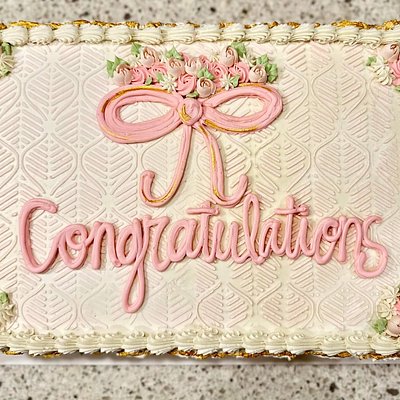 Double Layer Half Sheet Cake