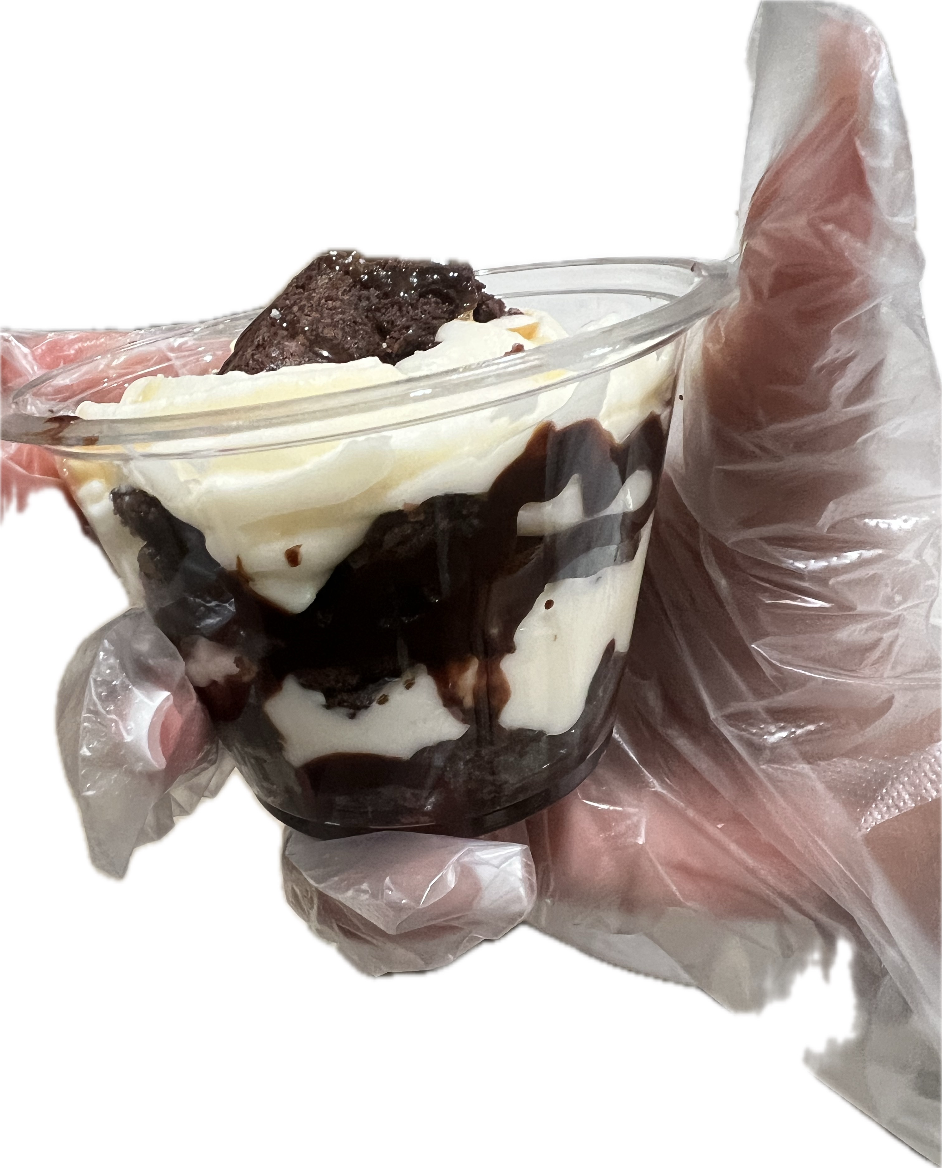 Triple Fudge Brownie Cheesekake Kup
