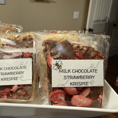 Milk Chocolate Strawberry Krispie