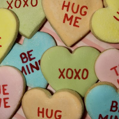 Conversation Heart Sugar Cookies