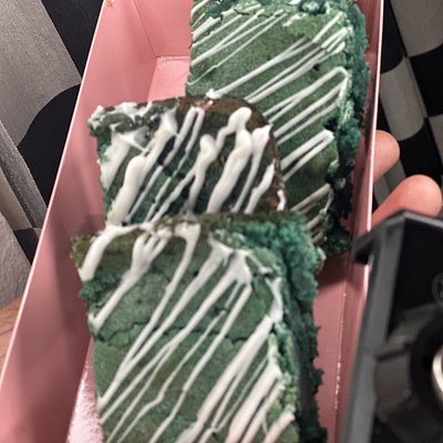Blue Velvet Brownies